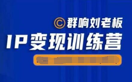 群响ip变现训练营