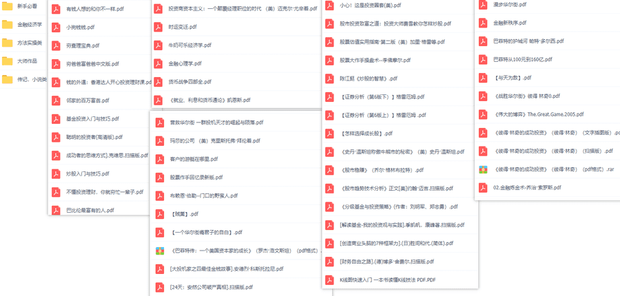 53本理财类电子书PDF百度网盘合集，新手必看+方法实操+大师著作！_赚钱插图1