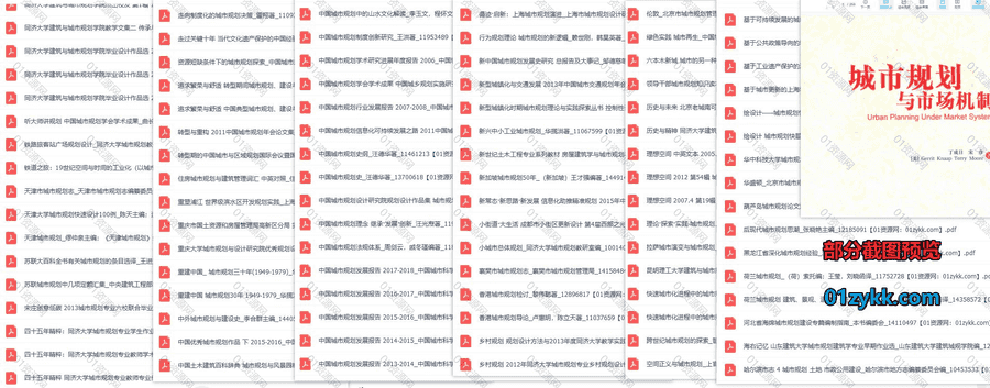 808本城市规划相关书籍教材PDF电子版网盘资源合集，包含现代城市规划与设计/城市规划原理/城市规划与建设研究/城市规划获奖作品集…等_赚钱插图1