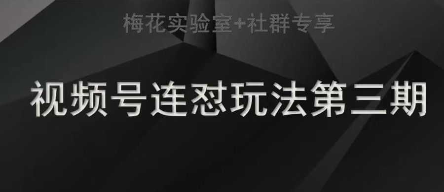 视频号连怼玩法半卡封面+双卡封面技术+社群连怼玩法+轻原创玩法+测素材方式 视频号连怼玩法半卡封面+双卡封面技术+社群连怼玩法+轻原创玩法+测素材方式