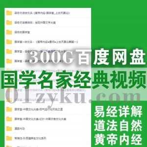 300G国学名家经典学习视频音频电子书百度网盘资源，包含傅佩荣+蒋旭+曾仕强+徐文兵+王东岳+梁冬+翟鸿燊……等名人合集_赚钱插图