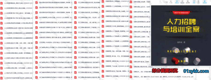 705本人力资源招聘相关书籍教材PDF电子版网盘资源合集，包含招聘操作技术/HR招聘宝典/招聘实务/组织招聘管理/招聘与人才测评/招聘技巧…等_赚钱插图1