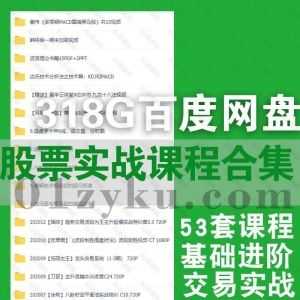 53套经典2021年及往期股票基础实战训练课程318G百度网盘资源合集，包含炒股基础进阶/交易实战/筹码分析/指标制定……等内容_赚钱插图
