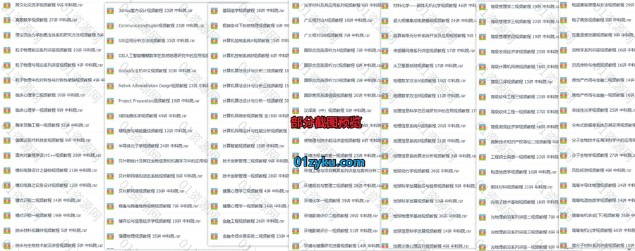 247套中科院学习视频课程百度网盘资源合集，包含粒子物理/生物工程/数值计算/信息检测/统计学基础……等内容_赚钱插图1