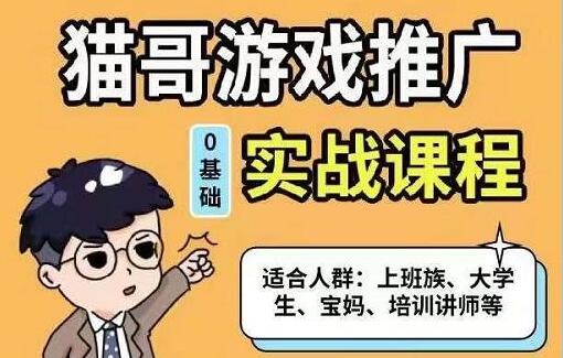 猫哥游戏推广实战课程