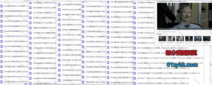 1153部经典国外纪录片高清带中文字幕汉化版692G百度网盘资源合集，包含BBC/SMIT/PBS/HIST/DW/CNN/HBO…等各机构出品纪录片_赚钱插图1