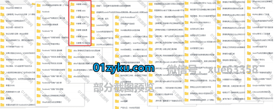 雨课网Facebook+独立站+速卖通+Eaby+Wish+Shopee+Lazada学习课程视频资源148G百度网盘合集_赚钱插图1