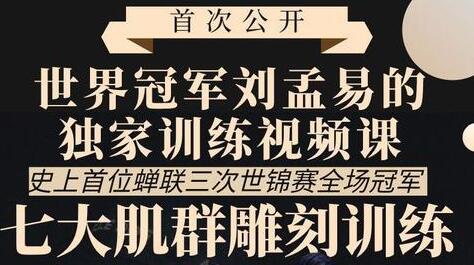 七大肌肉群训练教程刘孟易