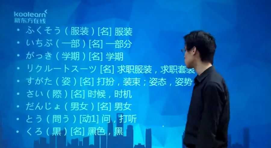 日语零基础直达N1N2全程班,日语单词语法学习课程百度云(114G) 价值4999元插图1 日语零基础直达N1视频截图