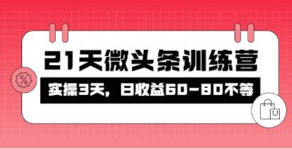 21天微头条训练营