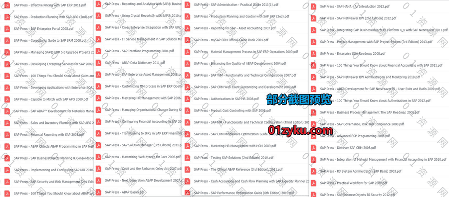 69本SAP Press出版社出版的英文书籍教材电子版PDF百度网盘资源合集，包含Advanced BSP/ABAP Basics/Consultants Guide to SAP……等书籍_赚钱插图1