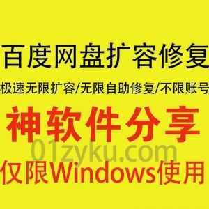 【百度网盘自助扩容修复软件】全自动百度网盘无限扩容+无限免删修复软件，扩容速度zui高可达10分钟/300T_赚钱插图