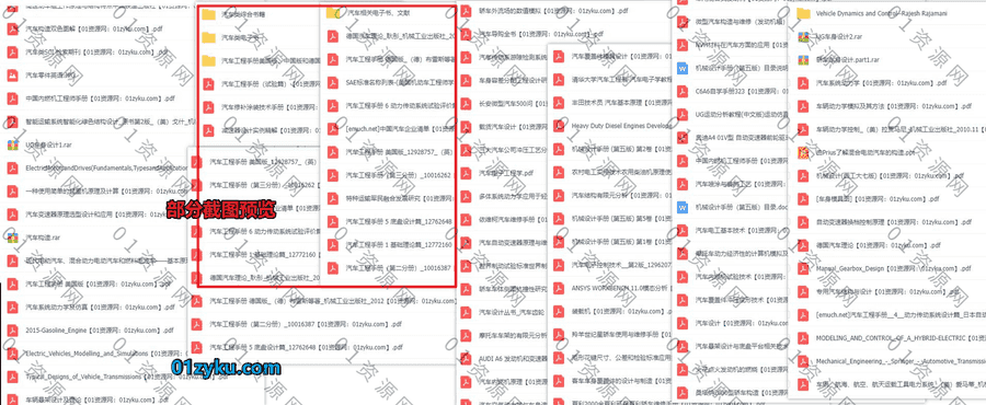 140本+汽车专业相关中英学习书籍/文献/论文PDF电子版百度网盘资源合集，包含汽车工程手册/汽车系统动力学/图解英汉汽车技术词典……等书籍_赚钱插图1