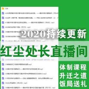 (音频+文本) 红尘处长讲升迁之道-百度网盘合集，2020持续更新！_赚钱插图