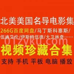 266G北美美国知名导演代表作电影超清百度网盘资源合集，包含马丁斯科塞斯/伍迪艾伦/伊斯特伍德/昆汀……等31位名导作品_赚钱插图