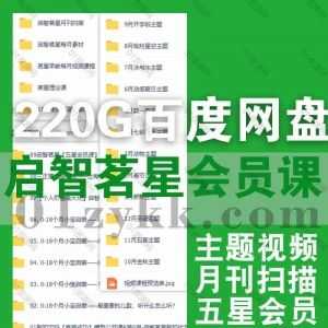 启智茗星五星会员视频课程+配套素材220G网盘资源合集，包含主题视频/12本主题月刊电子版/茗星理论课/茗星早教视频课/小宝启蒙课…等_赚钱插图