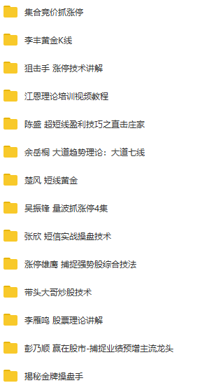 【百度网盘】【炒股zui全教程】共200多节，基础入门到高级实战课_赚钱插图2