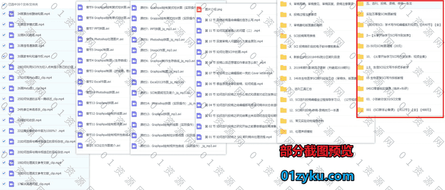 SCI论文科研写作视频课程58G百度网盘资源合集，包含SCI制图/生物医学论文/写作排版/学术写作/选刊投稿录稿修稿发刊……等系列教程_赚钱插图1
