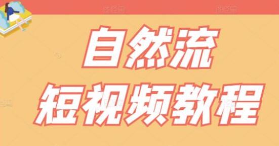 自然流短视频教程
