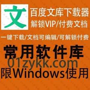 全新升级版｜某度文库下载软件，支持一键下载VIP文档+付费文档，下载后的文档还支持编辑！_赚钱插图