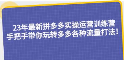 拼多多淘客运营实操培训