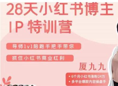 8天小红书博主IP特训营