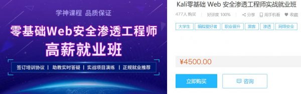 Web安全实战就业班