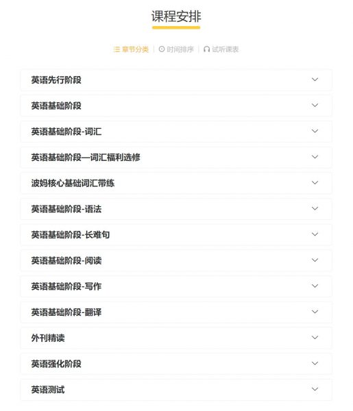 2022橙啦考研英语谭剑波+颉斌斌团队,「英语一」SAP特训营 价值3680元插图3 2022橙啦考研英语谭剑波「英语一」SAP特训营 官方课程目录