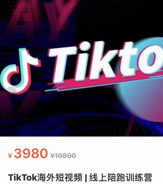 【副业3670】TikTok海外抖音短视频线上陪跑训练营，玩赚Tiktok少走弯路（价值3980）插图(1)