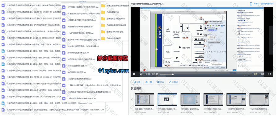 210G迅维网手机电脑维修教程百度网盘资源合集，包含电路主板/液晶屏幕/硬盘故障/笔记本维修……等内容_赚钱插图1