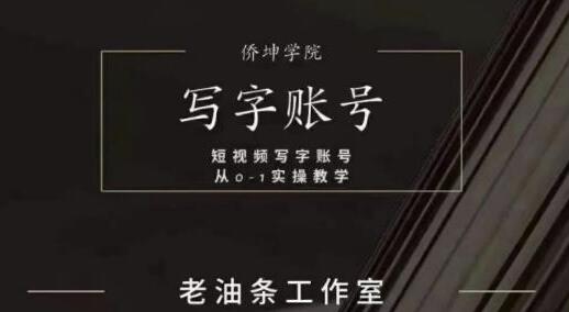 写字的视频账号运营