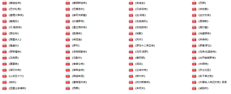 【名人传记类书籍】140本必看名人传记（世界名人+美国总统+美国名将）_赚钱插图1