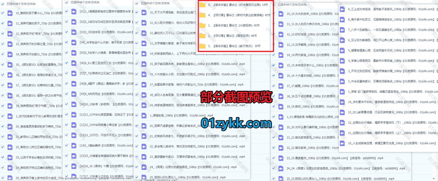 5套康华兰学习视频课程15G百度网盘资源合集，包含新时代家业经营指南/打卡康百万庄园/教子良方/国学应用/兴家旺族…等内容_赚钱插图1