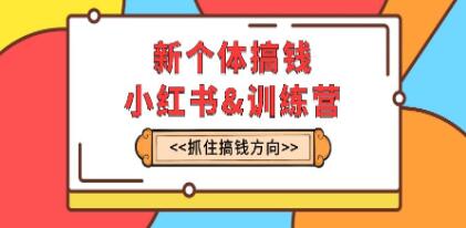 《新个体搞钱小红书训练营》实战落地运营方法