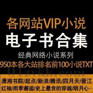 950本各大小说网站TOP排行榜VIP网络小说完结TXT电子版百度网盘资源合集，包含潇湘书院/起点/新浪/腾讯/晋江/红袖……等_赚钱插图