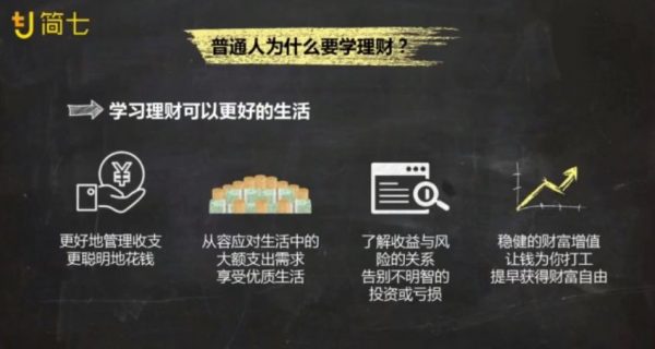 简七理财训练营,每个人都应该掌握的投资理财技巧 价值799元插图3 跟简七学理财 视频截图