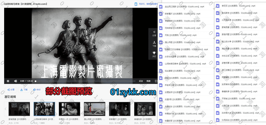 36部上海电影制片厂制作的各类经典电影77G百度网盘珍藏资源合集，包含羊城暗哨/渡江侦察记/春催桃李/北国江南/梦非梦…等影片_赚钱插图1