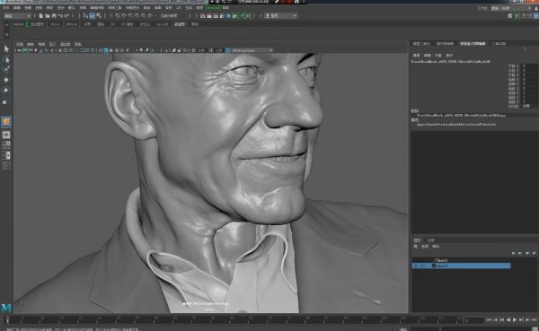 CG教程:帕特里克·斯图尔特 写实头像全流程制作 价值319元插图2 帕特里克·斯图尔特写实头像全流程制作 视频截图