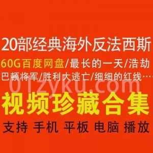 20部经典海外反法西斯类电影60G百度网盘资源合集，带中文字幕，包含zui长的一天/浩劫/巴顿将军/胜利大逃亡……等_赚钱插图