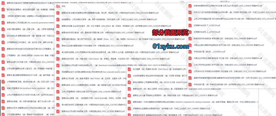 55本并购董事会类PDF电子书百度网盘资源合集，包含执行董事/卓越董事会/并购之王/上市公司董事指引……等书籍_赚钱插图1