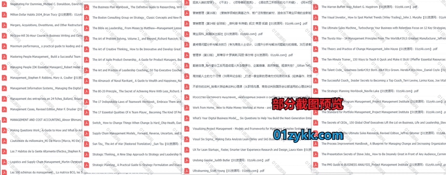 500本Management Leadership管理领导艺术类相关中文英文教材书籍PDF/EPUB电子版网盘资源合集，包含营销管理/管理学/商业百科/…等_赚钱插图1