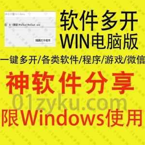 Windows系统电脑无限多开器，轻便好用，一键多开，可以多开微信/游戏/各类程序/软件_赚钱插图