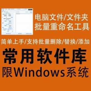 【Win】电脑本地文件/文件夹批量重命名工具，支持批量删除/替换/添加内容_赚钱插图