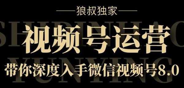微信视频号运营实战课